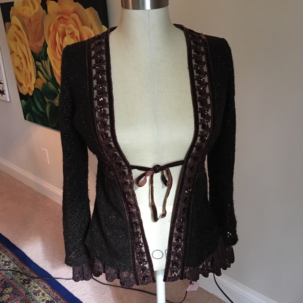Hazel Wool Cardi Small. Signature Piece